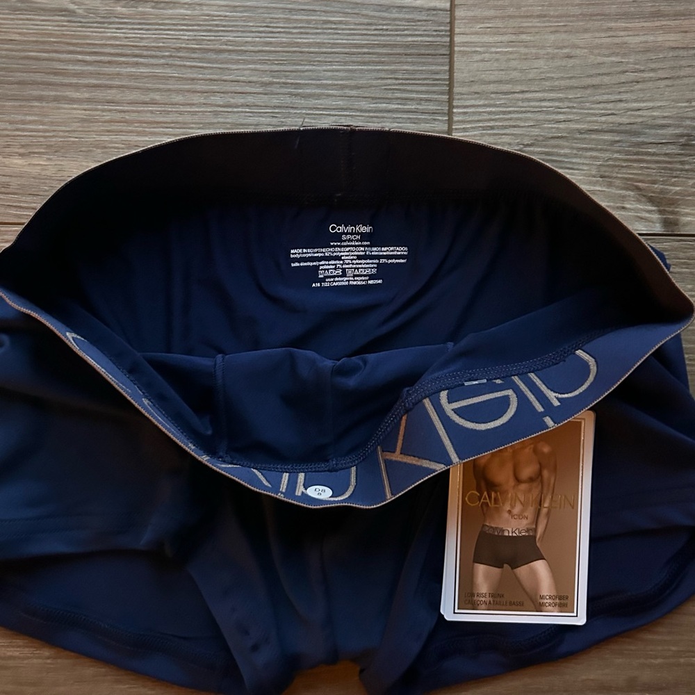 Calvin Klein | Icon Micro Low Rise Trunks in Ocean Blue (Small) - Picture 9 of 16